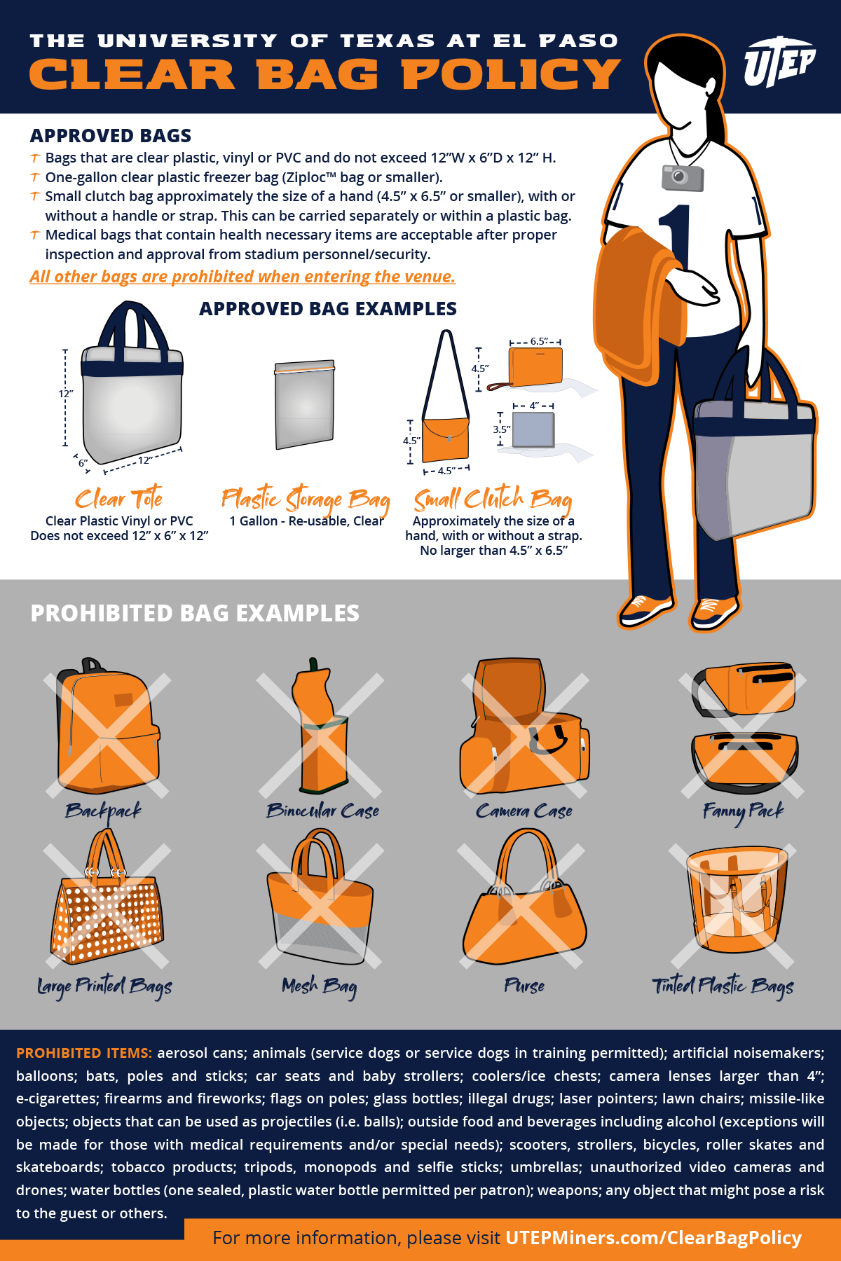 Prohibited Items & Bag Policy